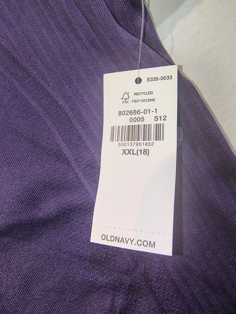 Old Navy Purple Long Sleeve Kids Tee